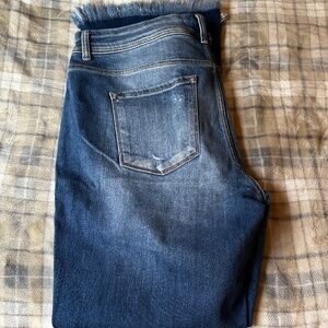 Maurice’s KanKan size 18 flare jeans distressed